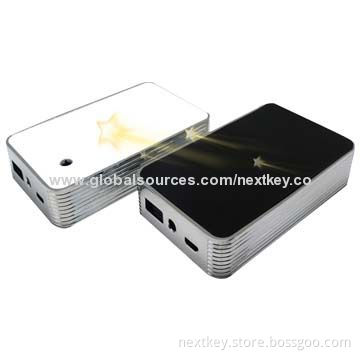 ABS Shell Dual USB Ports Solar Power Bank, 5,000mAh for Mobile Phones/5V/1/2A Output/Long Lifespan